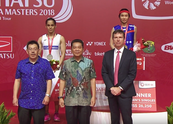 戴资颖28日在印尼名人赛拿下冠军，也是今年首冠